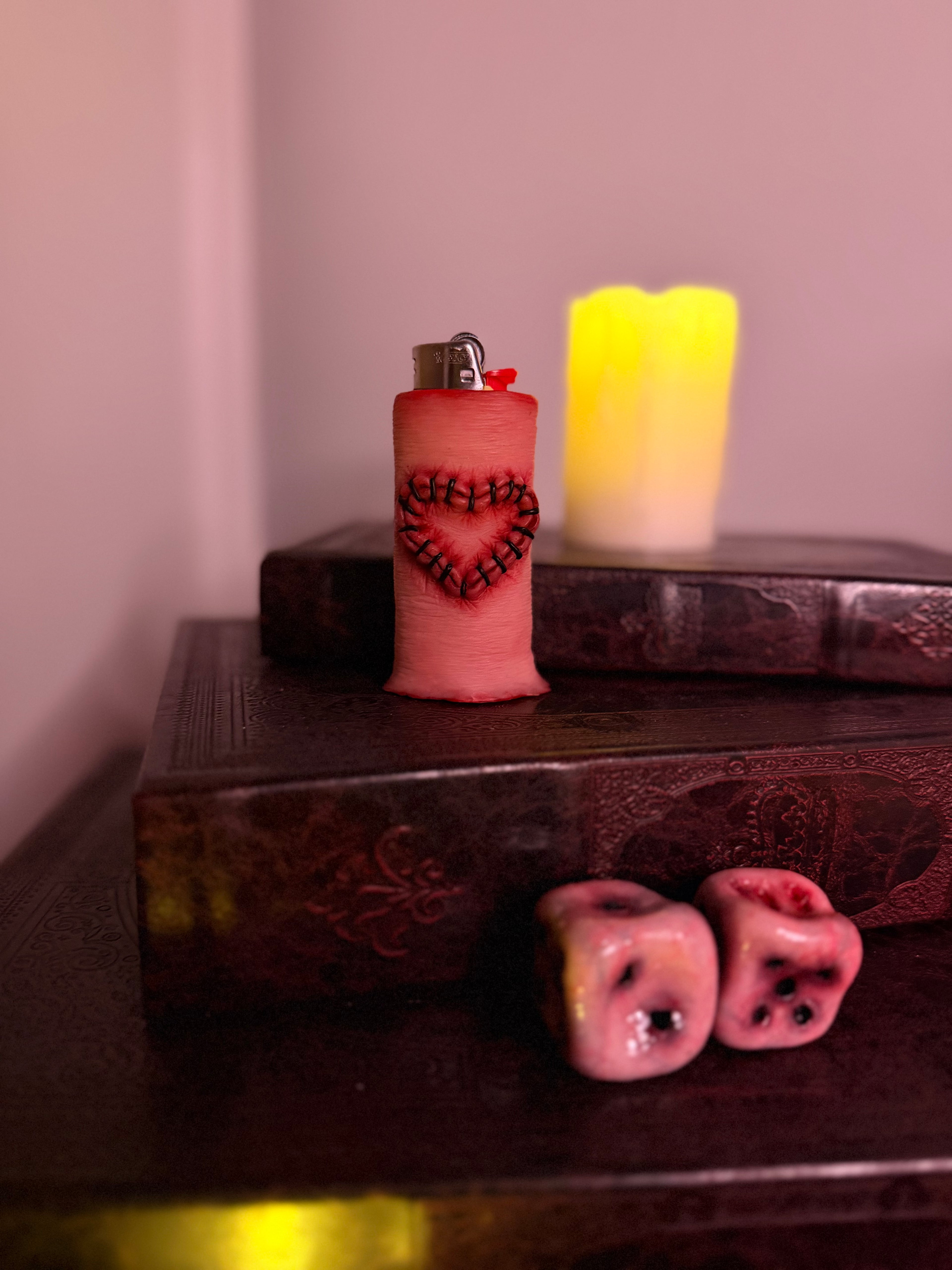 Heart Sewn Lighter Case