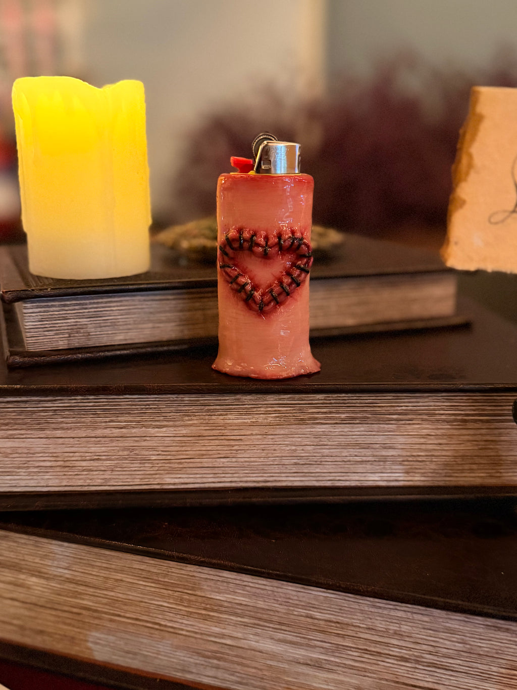 Heart Sewn Lighter Case